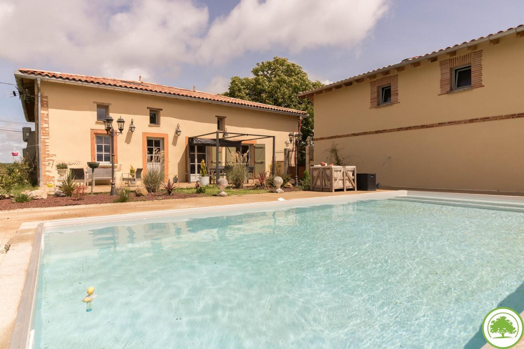 Maison D'Hotes "La Clef Des Champs" Piscine Ortance Sajas Extérieur photo